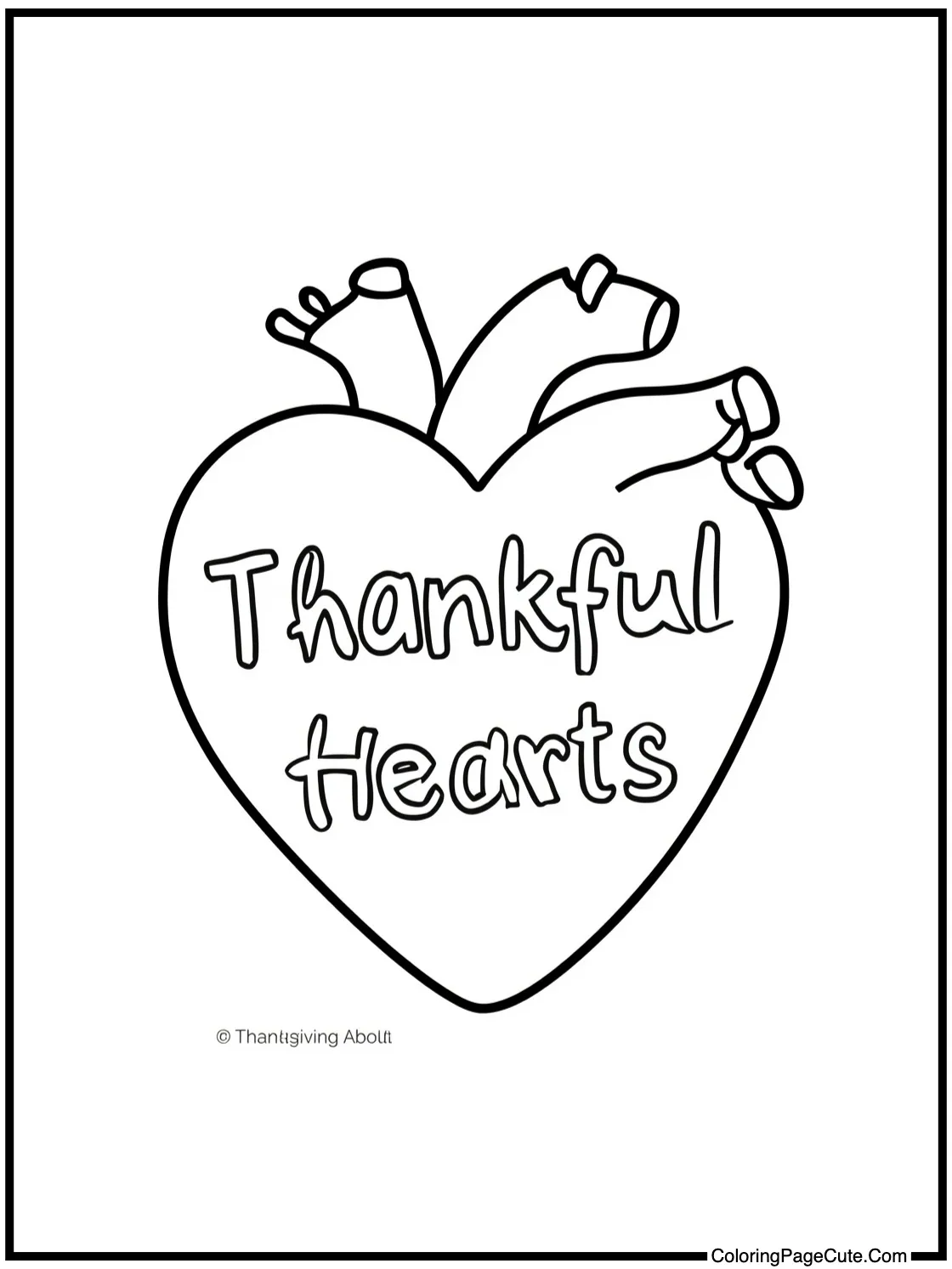 thankful heart design