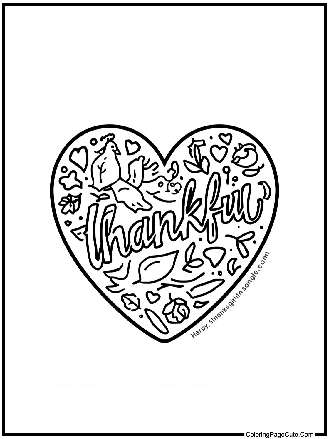 thankful heart doodle