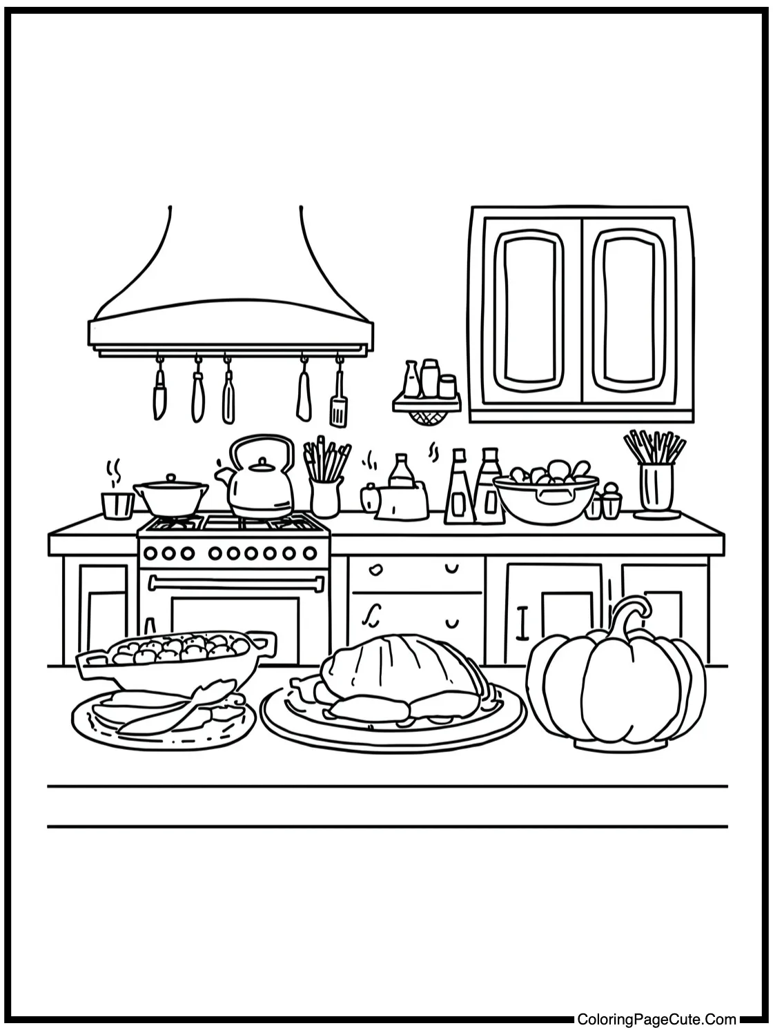 cozy kitchen cooking