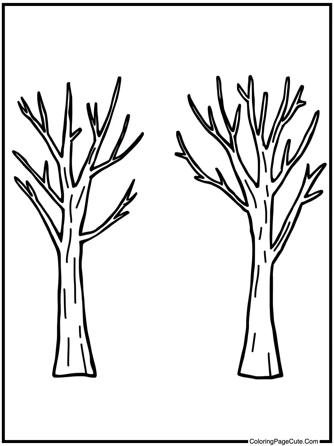 autumn branches bare