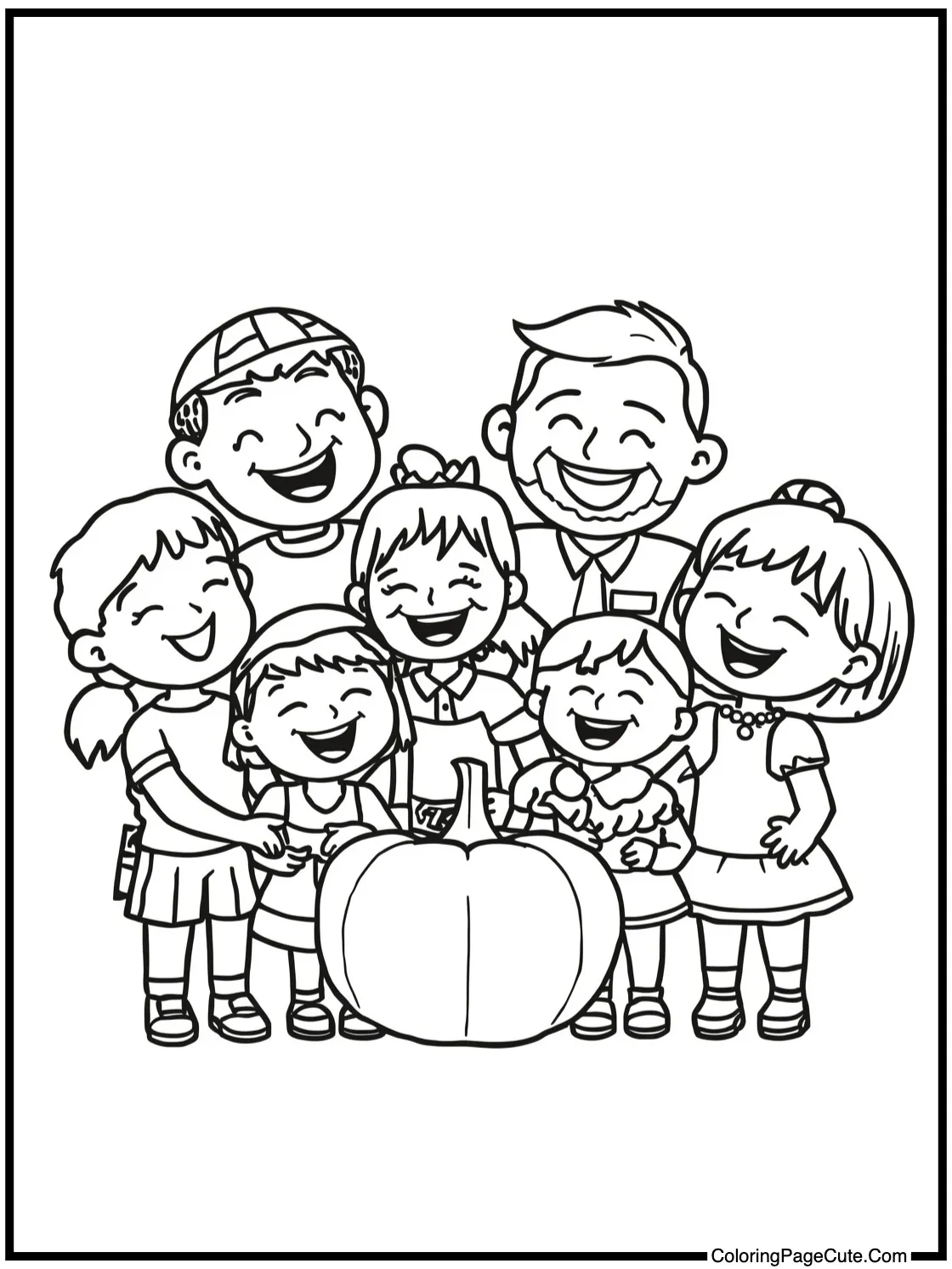 happy family laughing