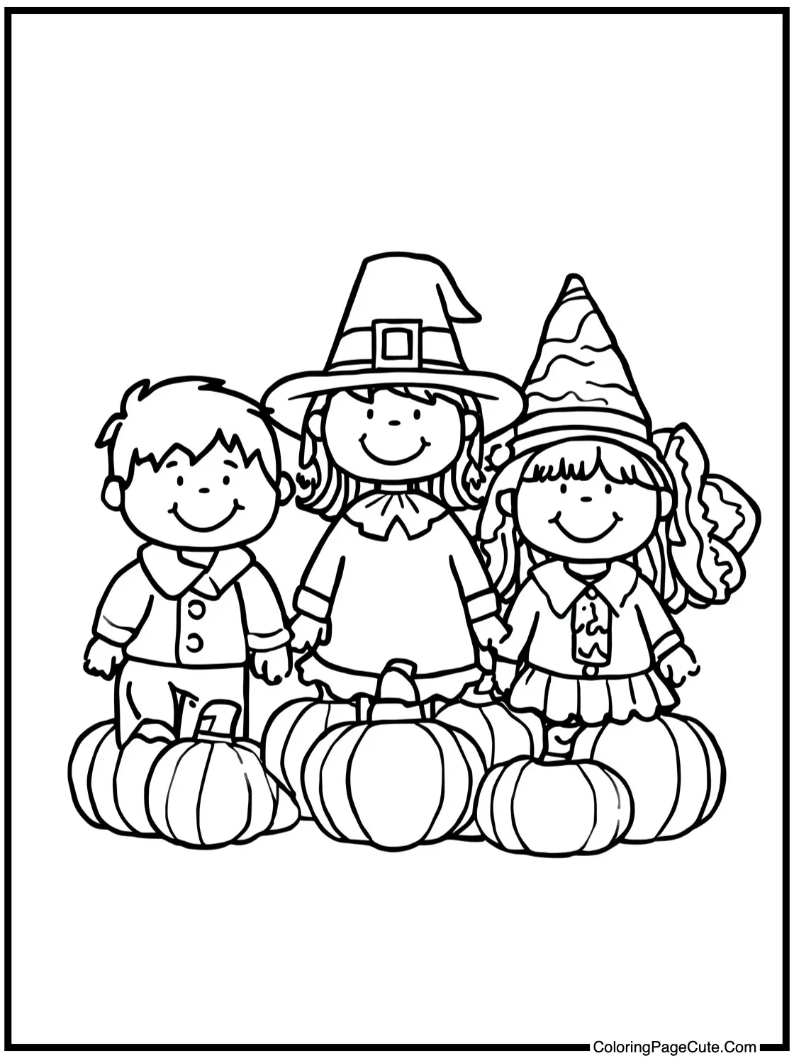 happy children coloring