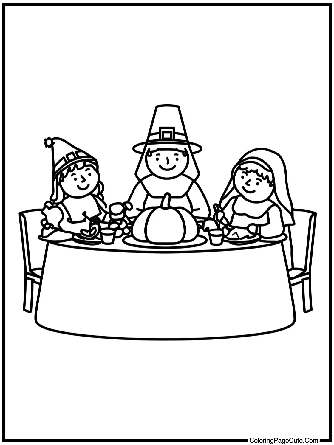 friendly pilgrim feast