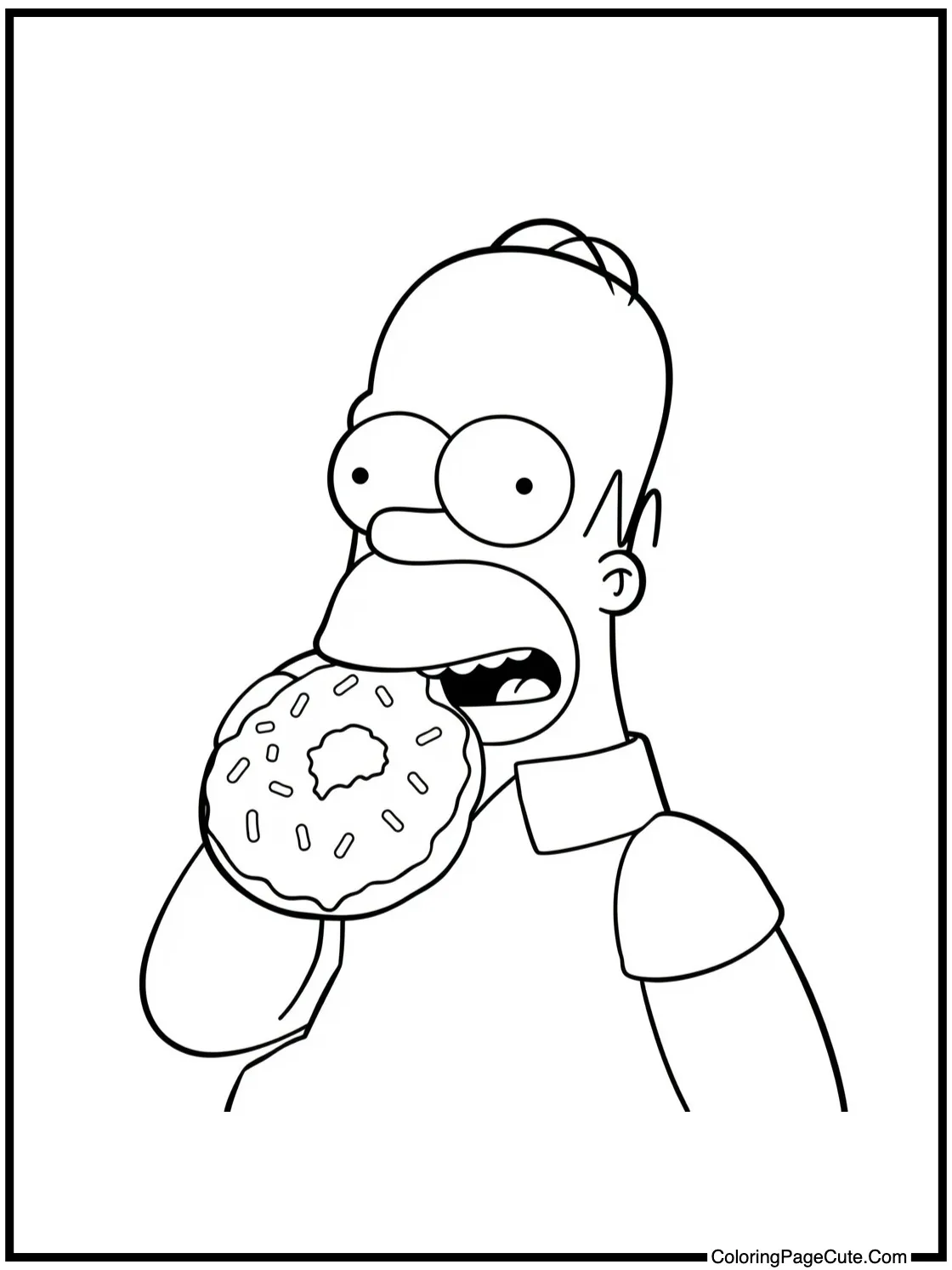 Homer eating donut