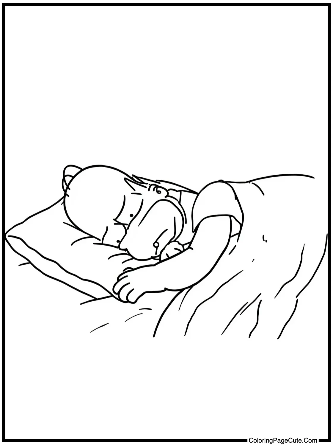Homer sleeping peacefully