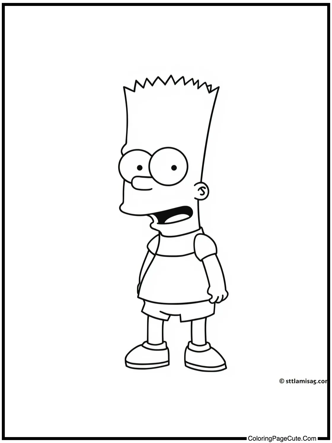 Bart pranking playfully