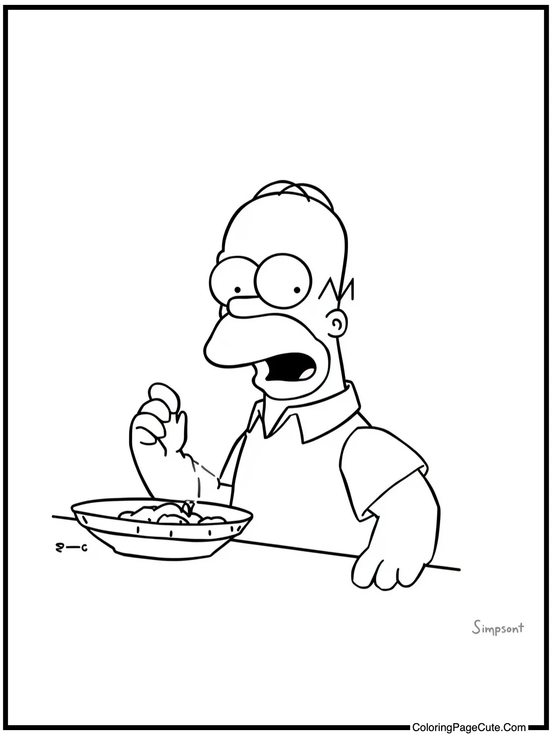 Moe serving a customer