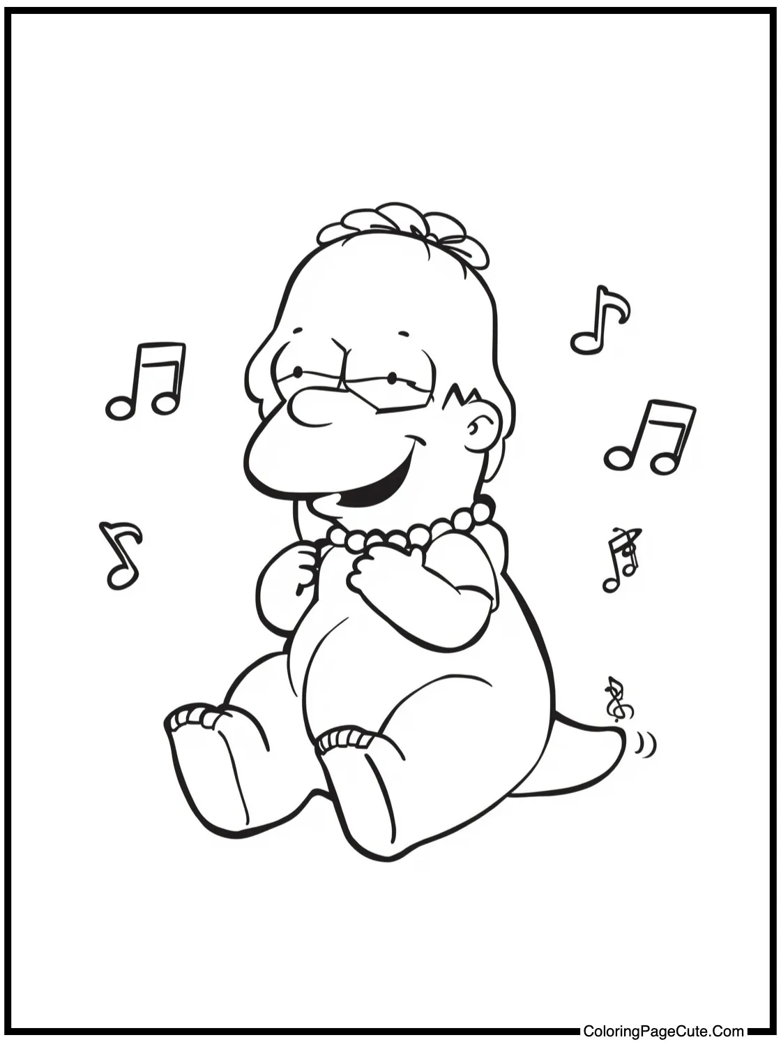 Barney singing softly