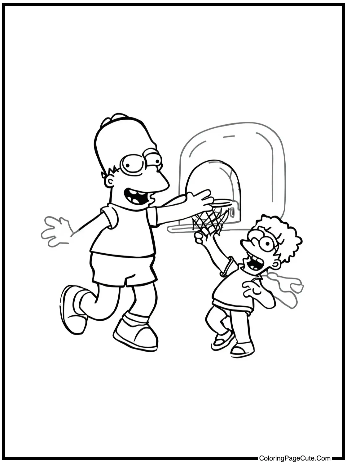 Nelson playing hoops