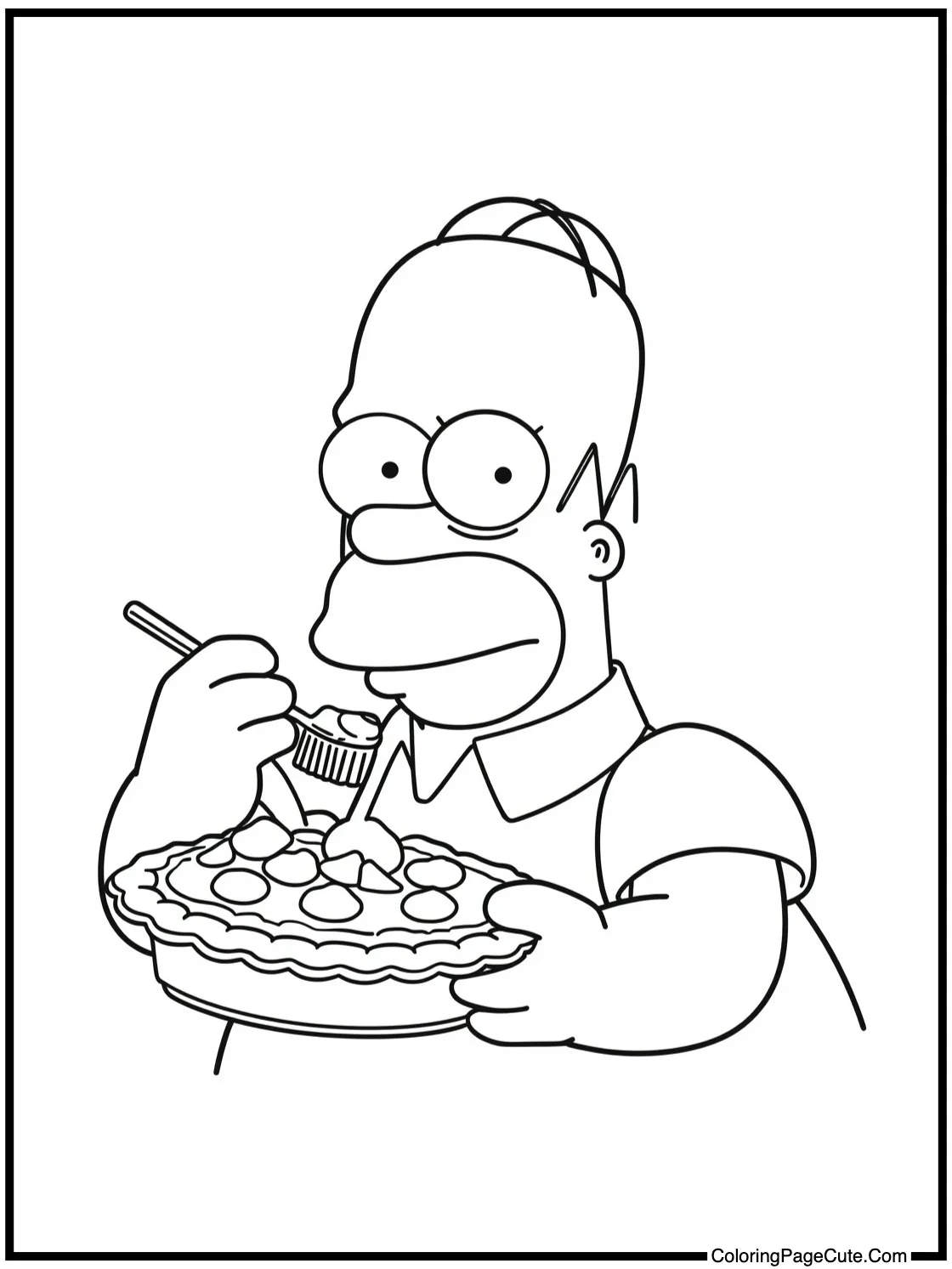 Wiggum eating pie