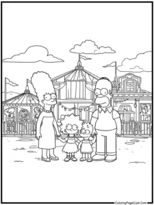 The Simpsons Coloring Pages