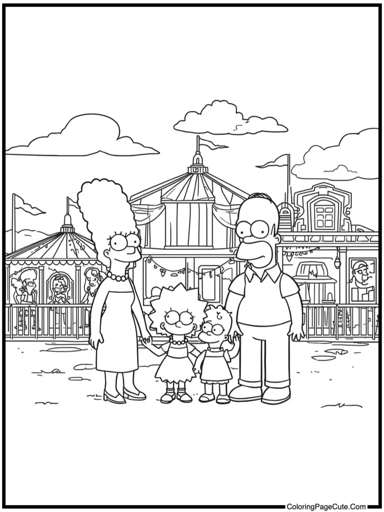 The Simpsons Coloring Pages