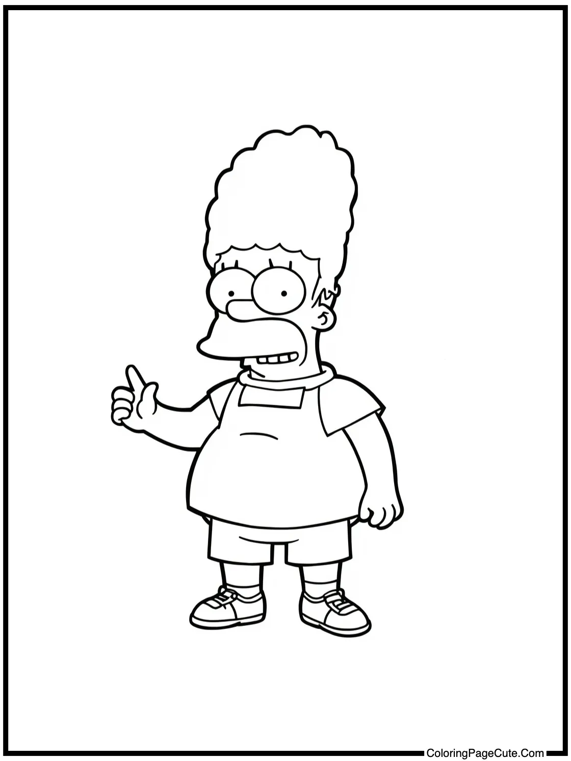 Apu helping customer