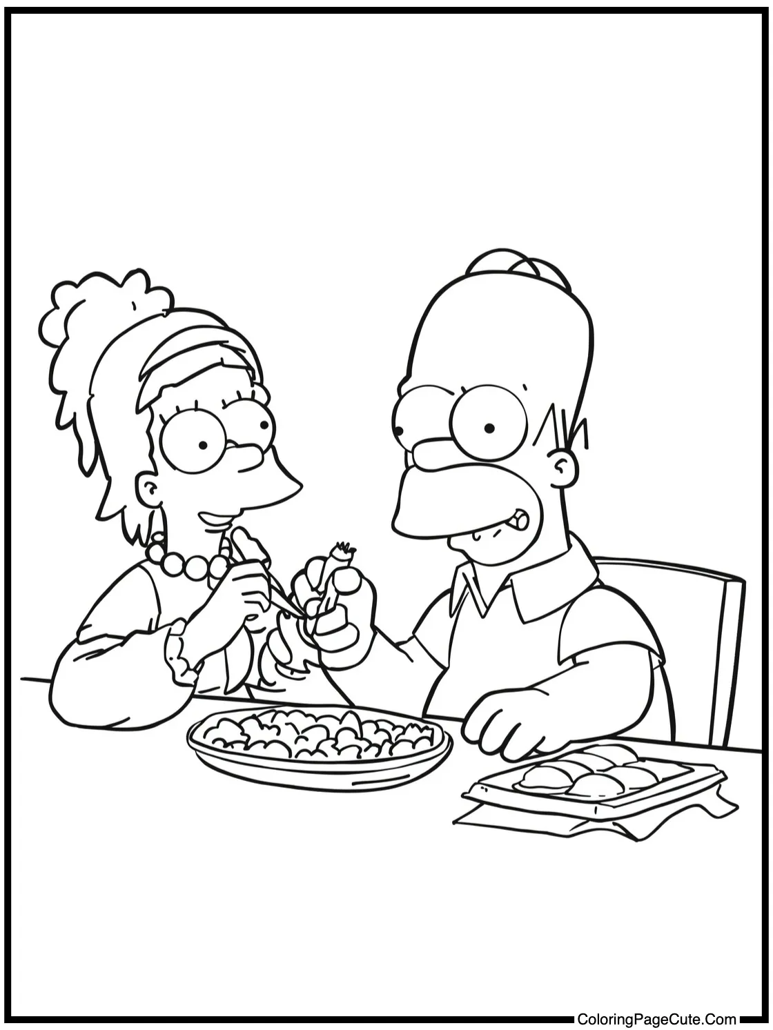 Skinner supervising lunch