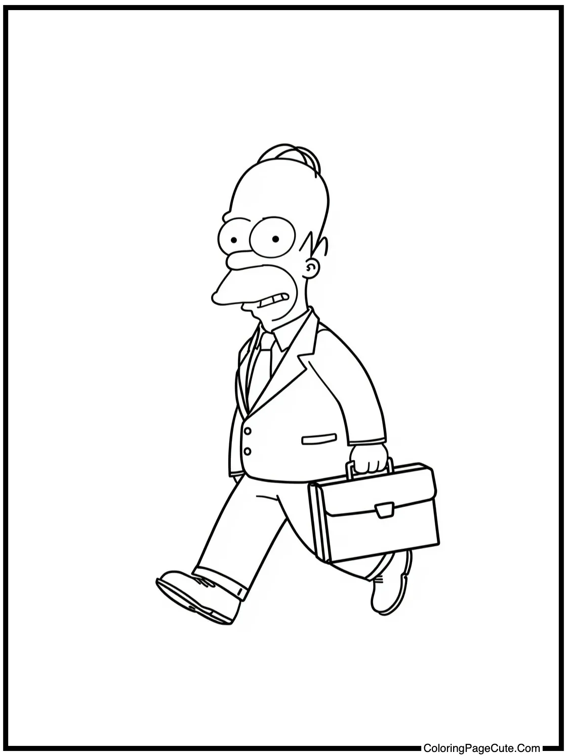 Smithers carrying briefcase