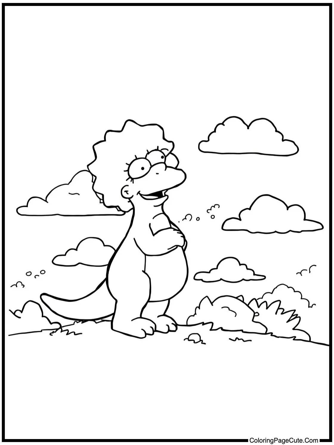 Barney watching clouds