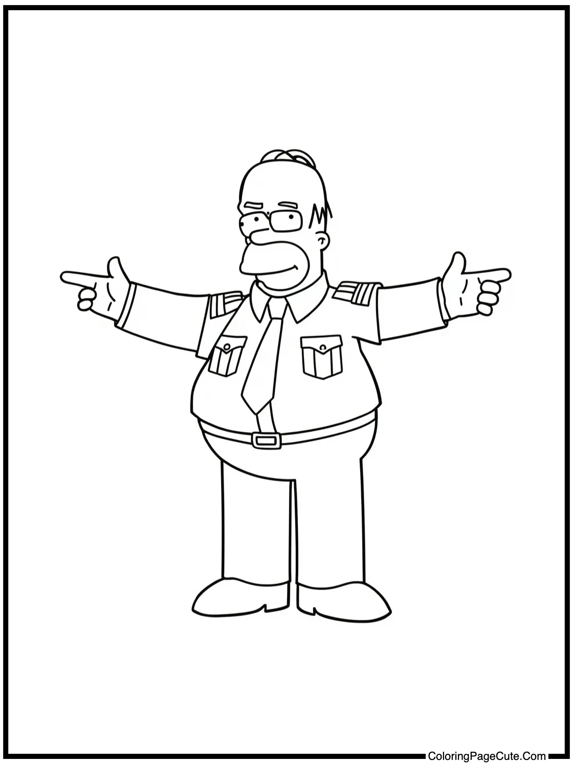 Wiggum directing traffic