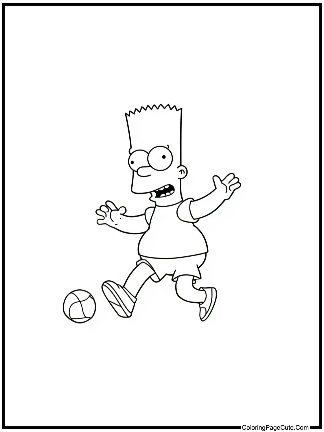 Bart playing with ball