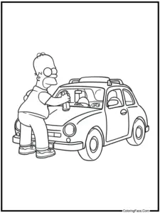 The Simpsons Coloring Pages