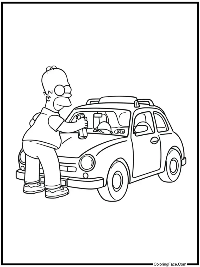 The Simpsons Coloring Pages