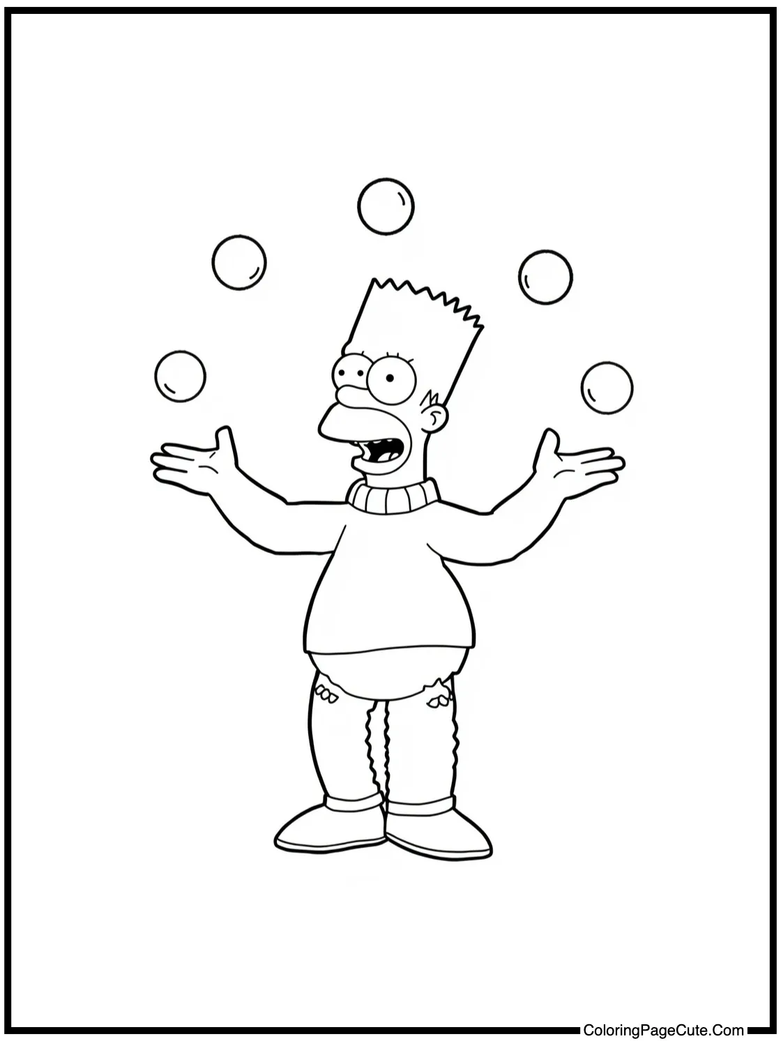 Krusty juggling balls