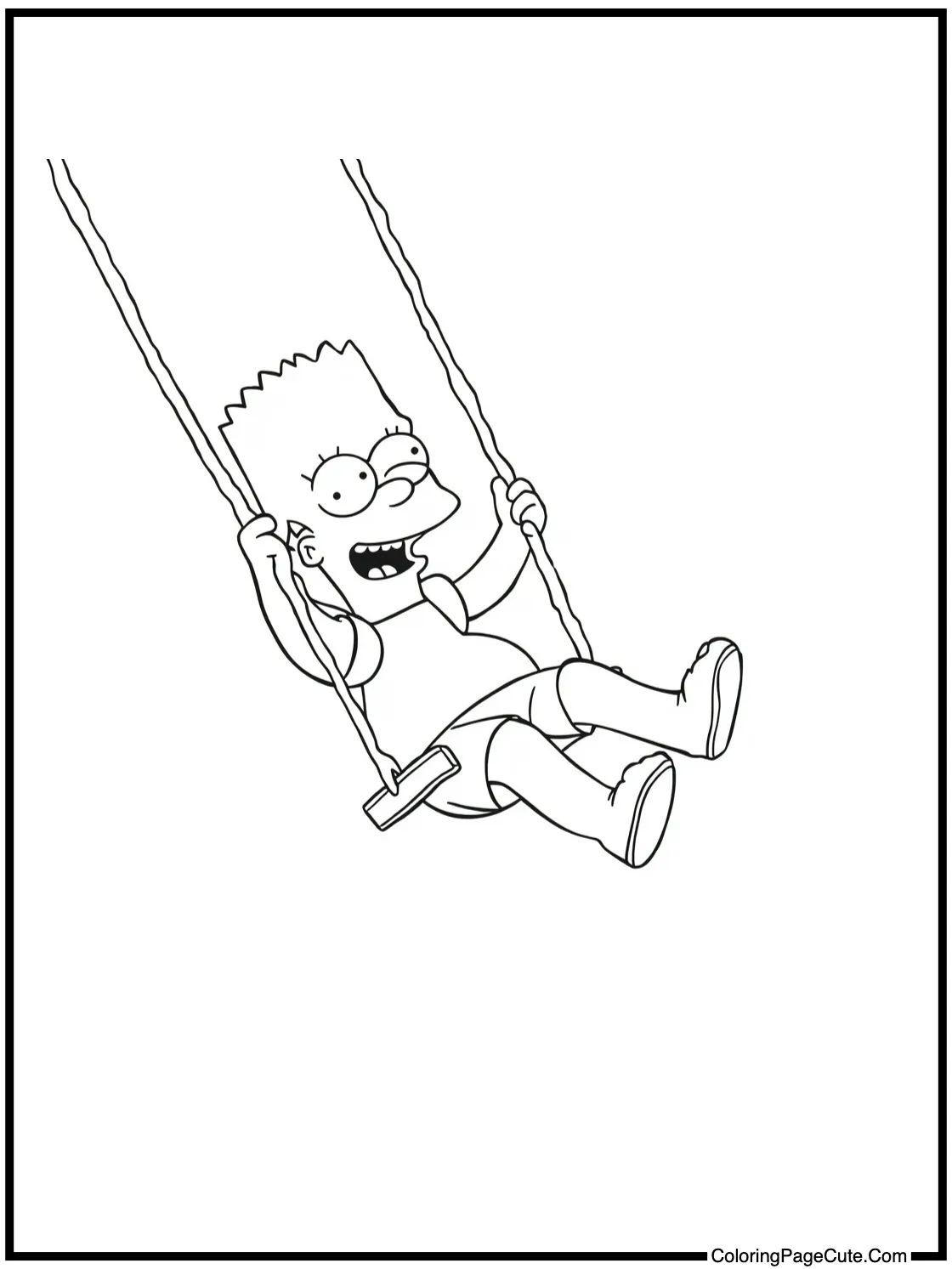 Nelson swinging happily