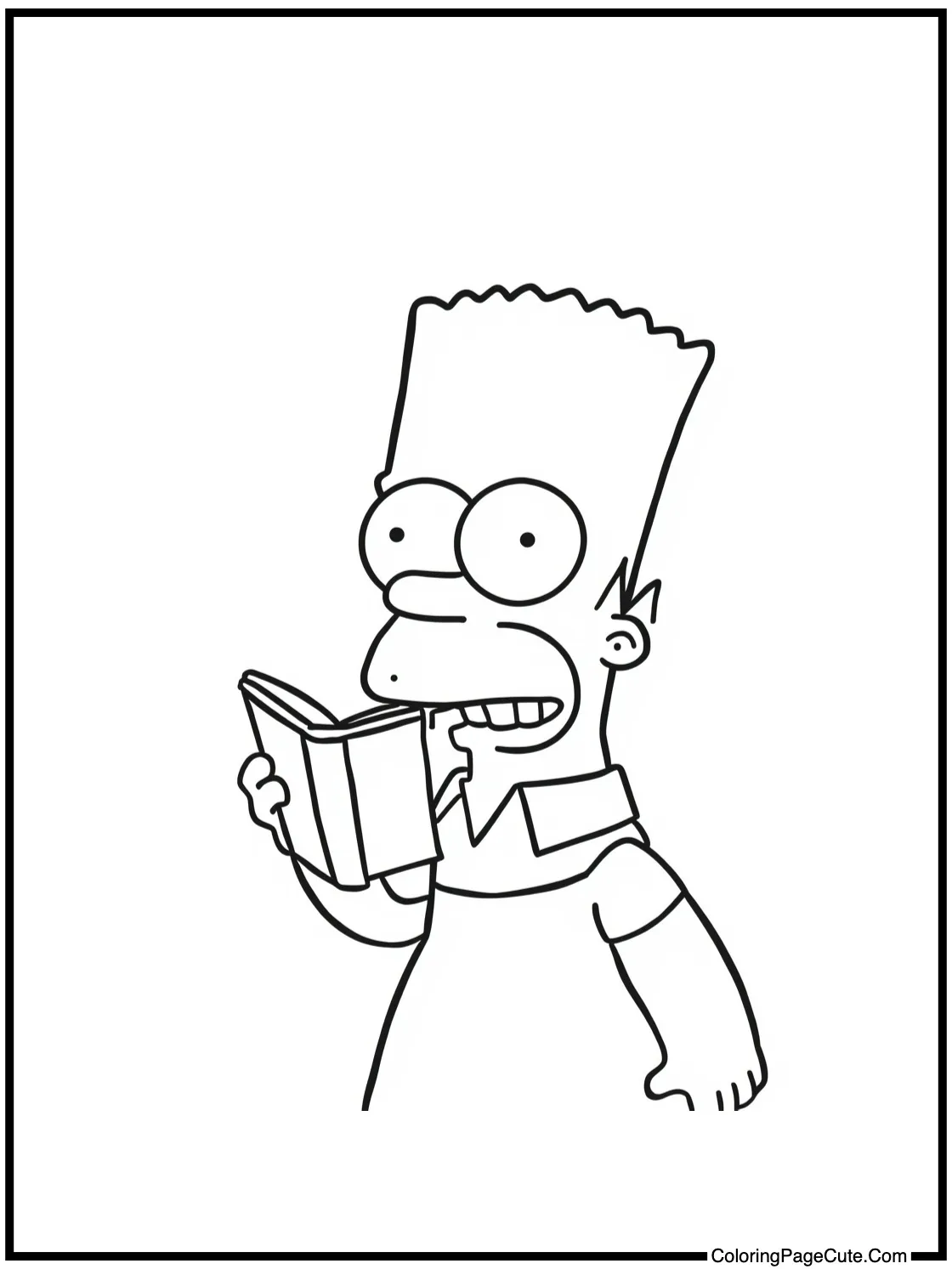 Milhouse reading comic