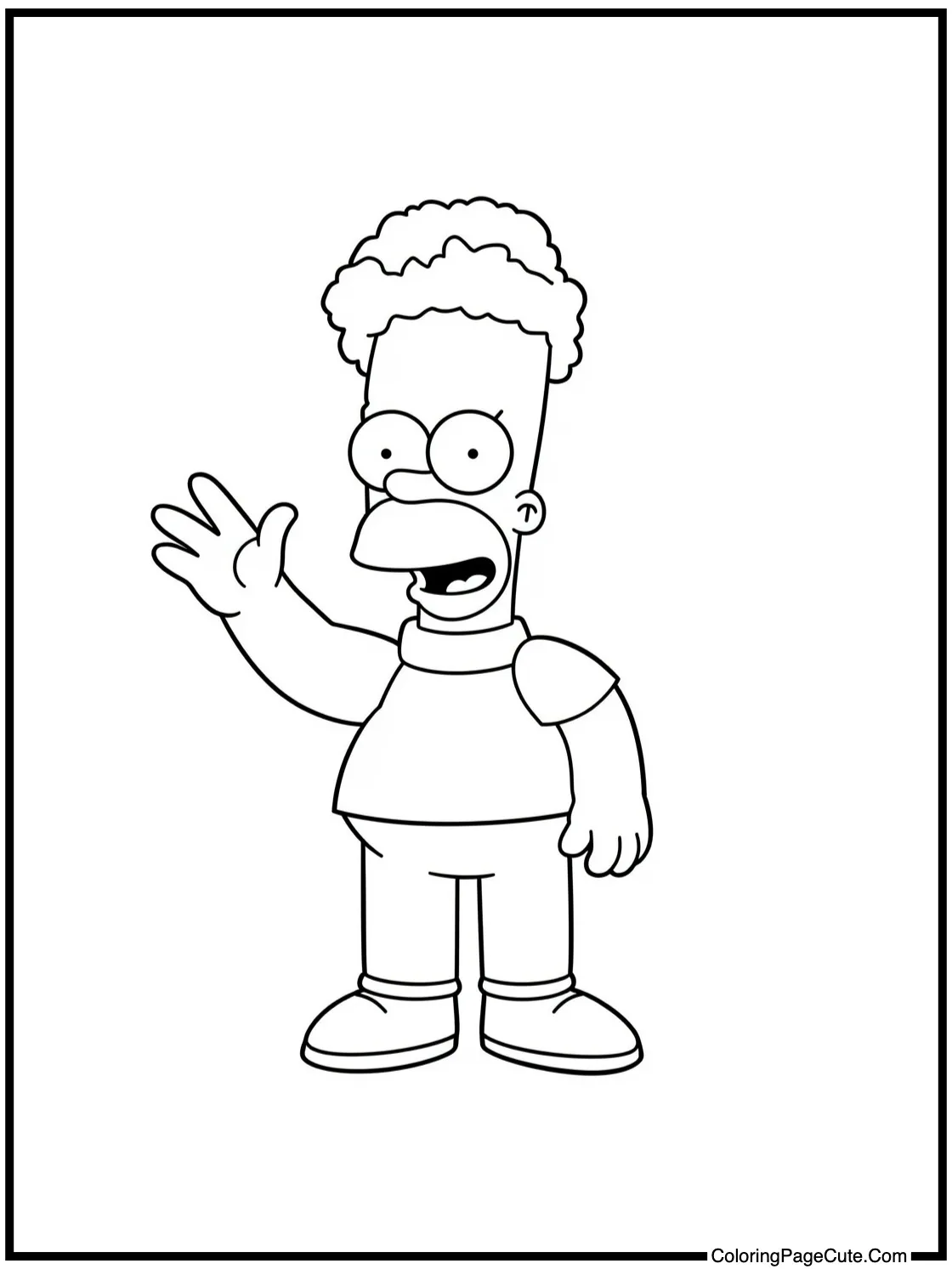 Flanders waving goodbye