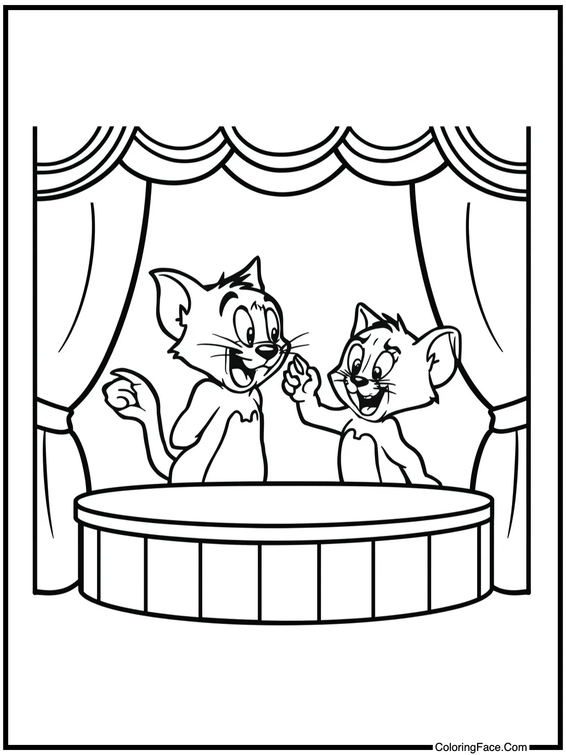 having a puppet show