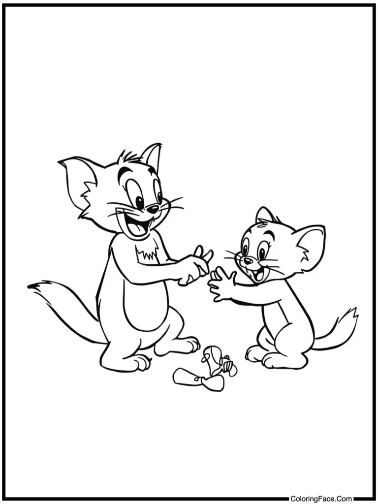 Tom And Jerry Coloring Pages