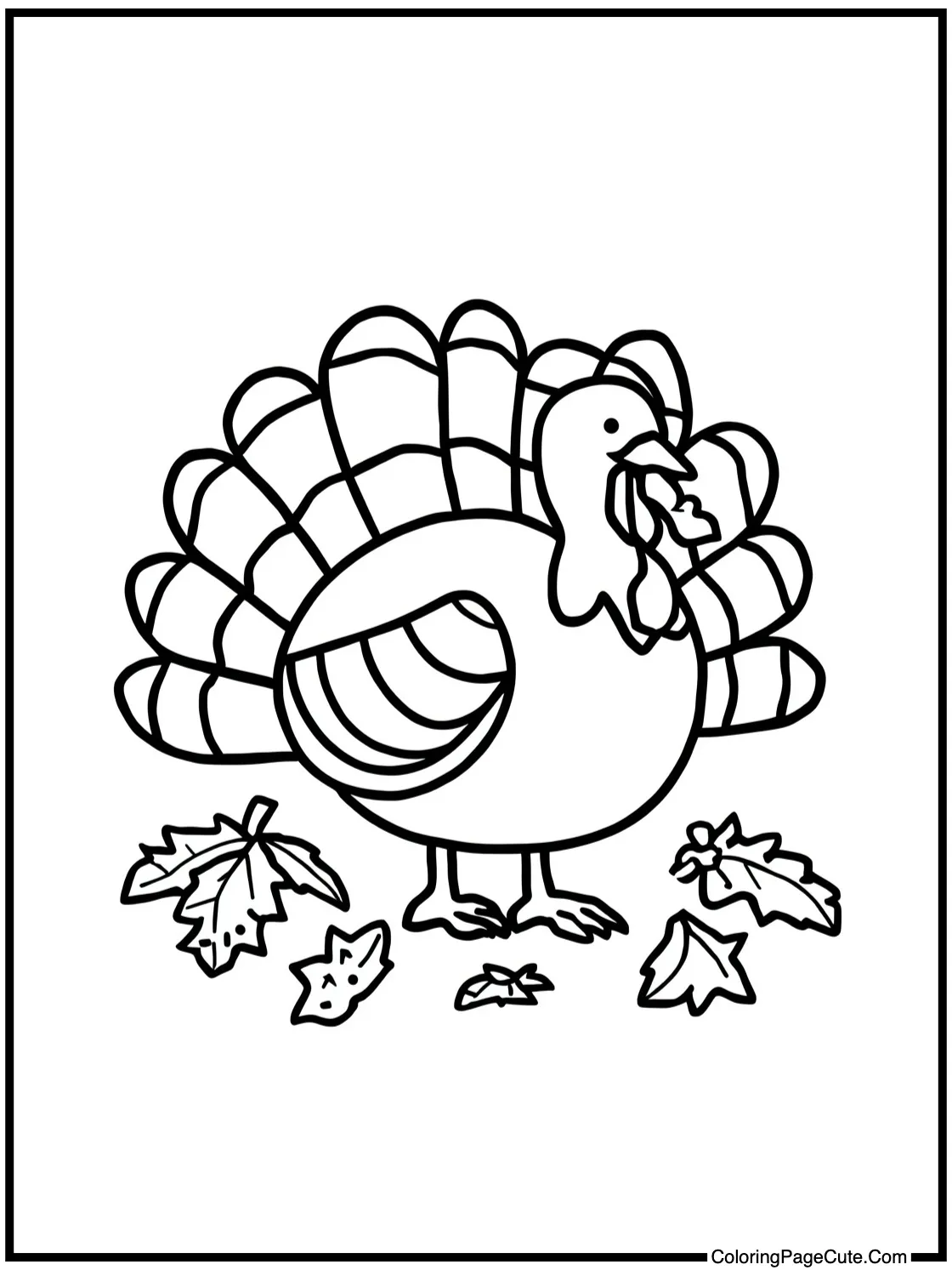 Playing in autumn leaves