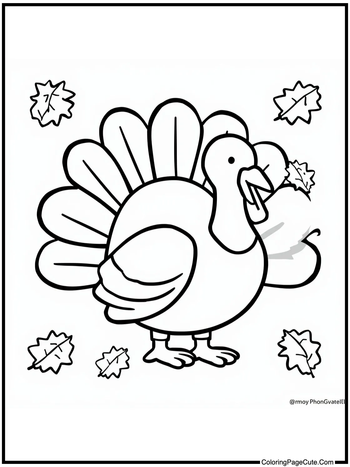 Decorated with fall leaves