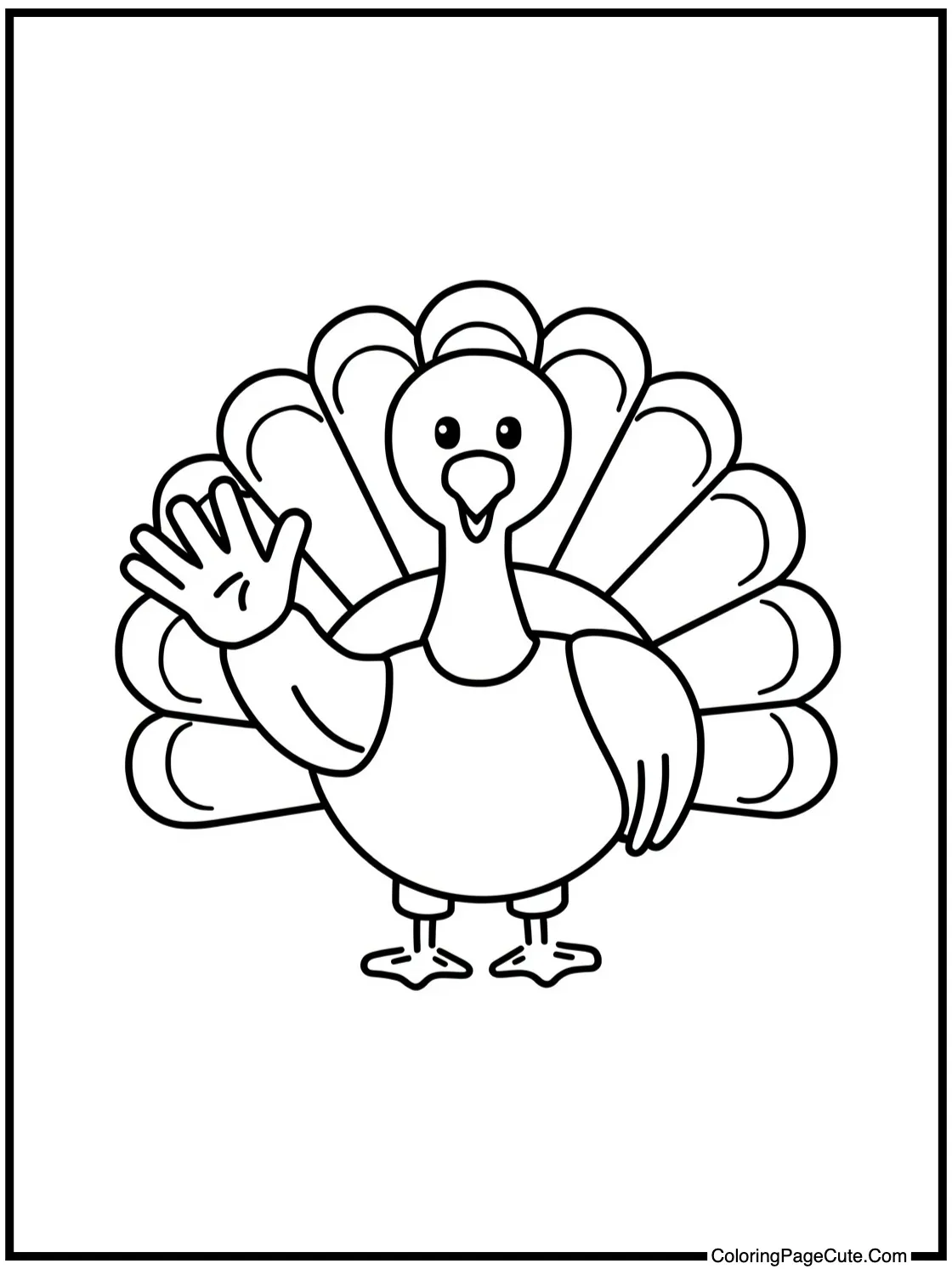 Waving a friendly hello