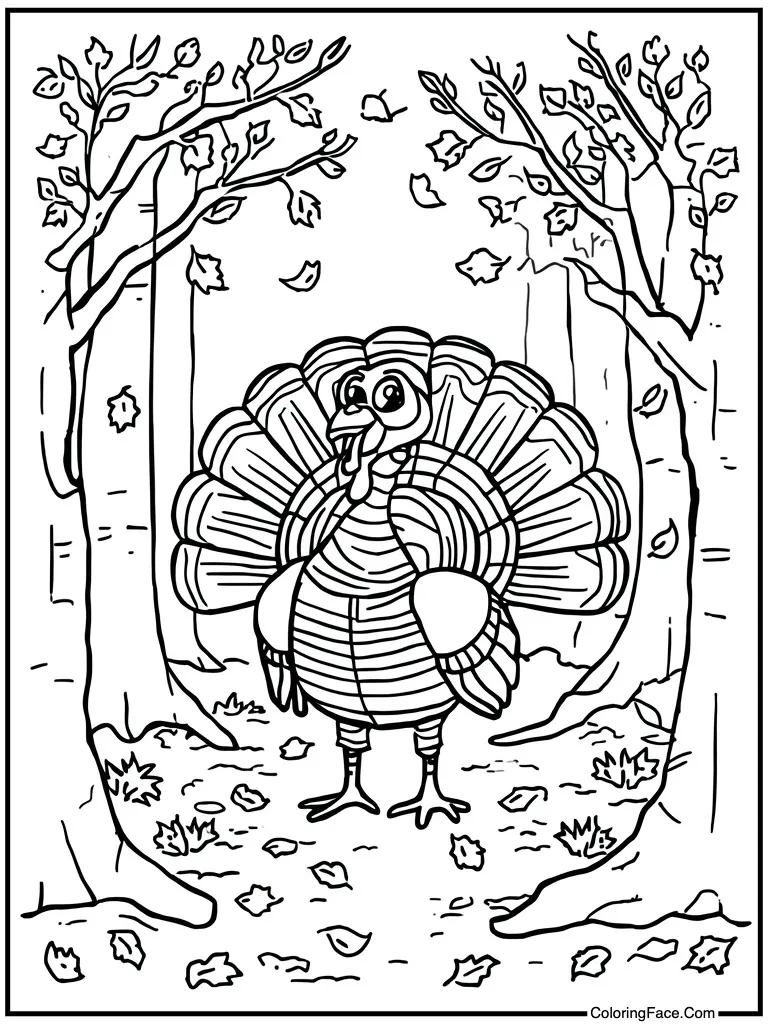 Surrounded by autumn leaves