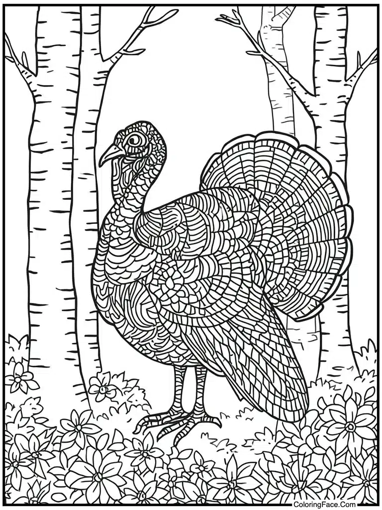 Mandala pattern bird design