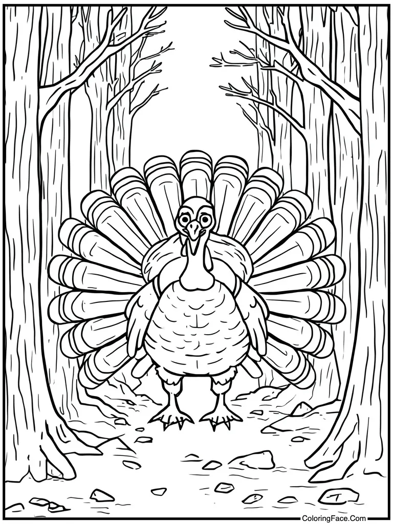 Feathers spread wide open