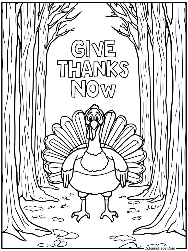 Saying give thanks now