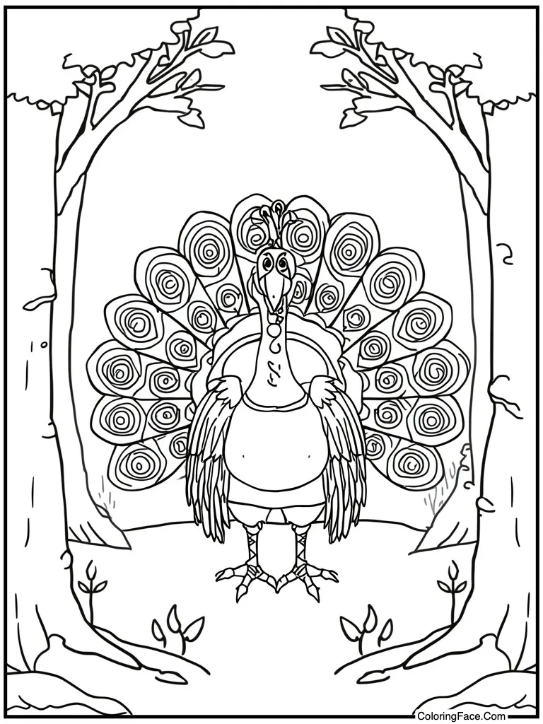 Disguised as a peacock