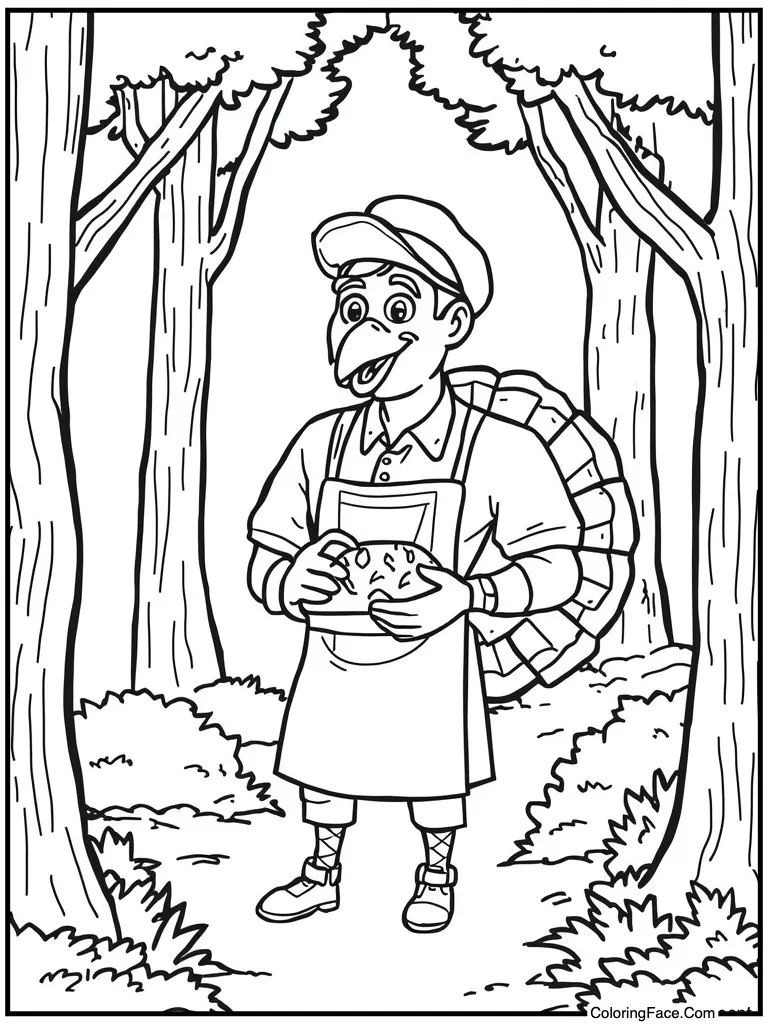 Baker holding bread loaf