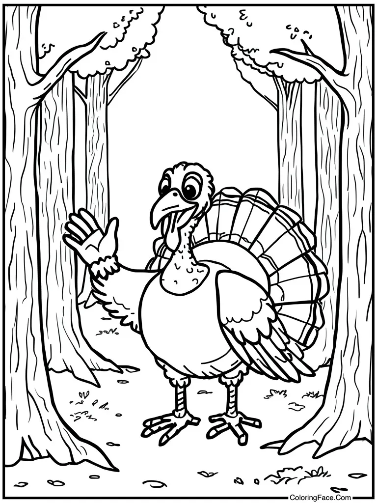 Waving wing hello friend