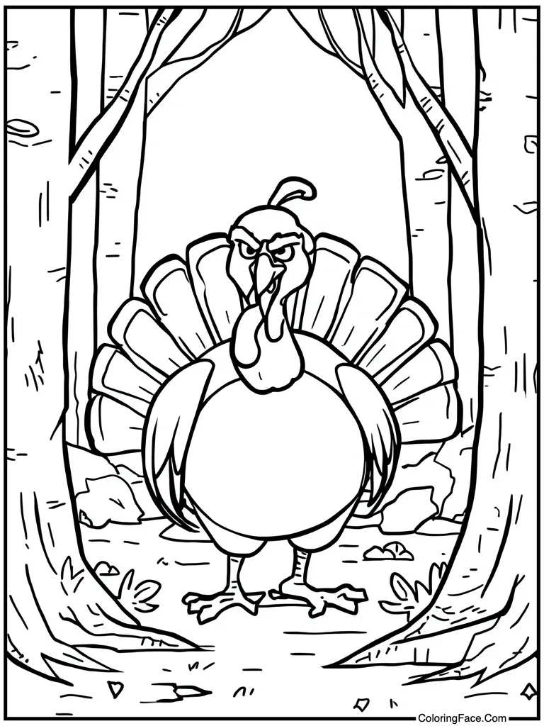 Angry bird stomping feet