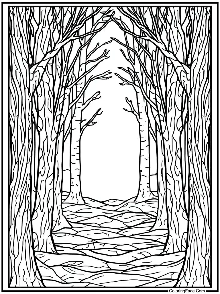 Stained glass window look