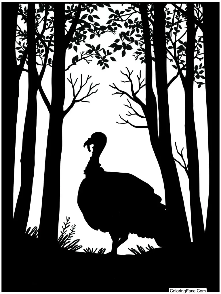 Silhouette against full moon