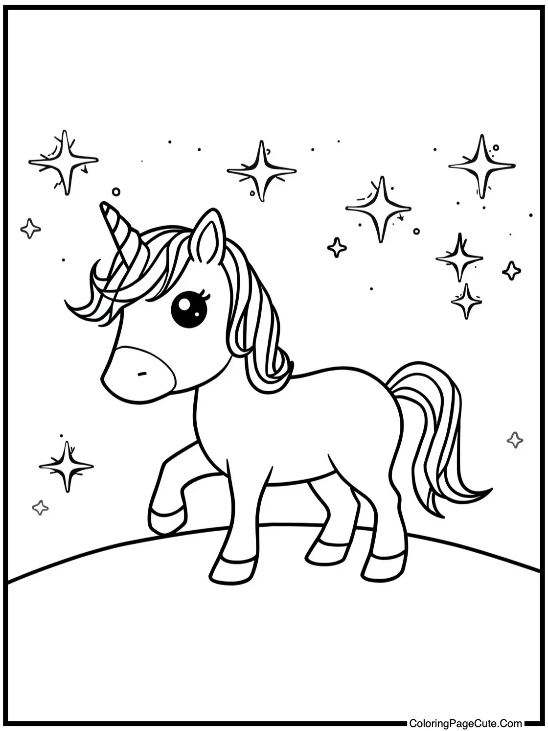 under a sparkling sky