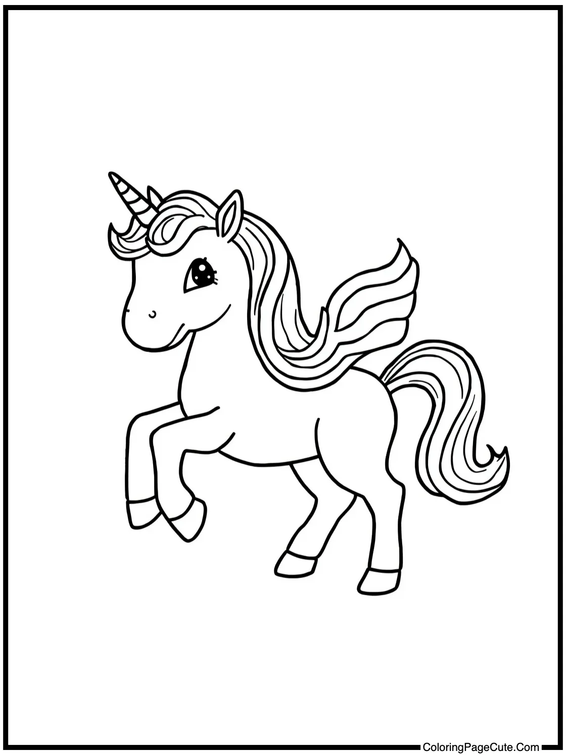 with a flowing ribbon