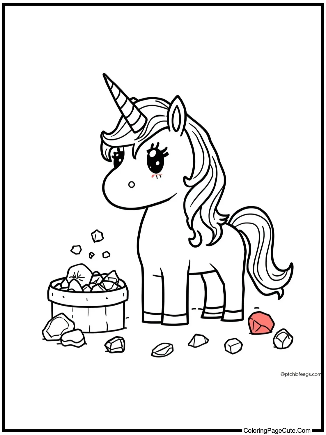 collecting gemstones