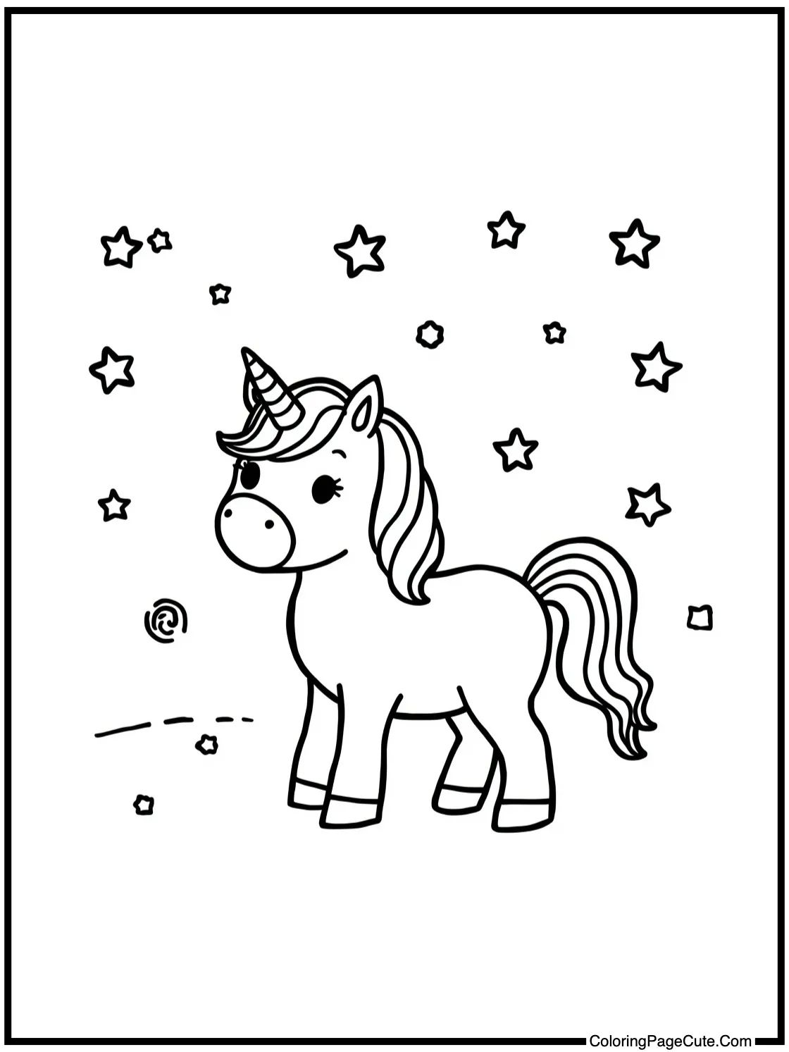 under a starry night