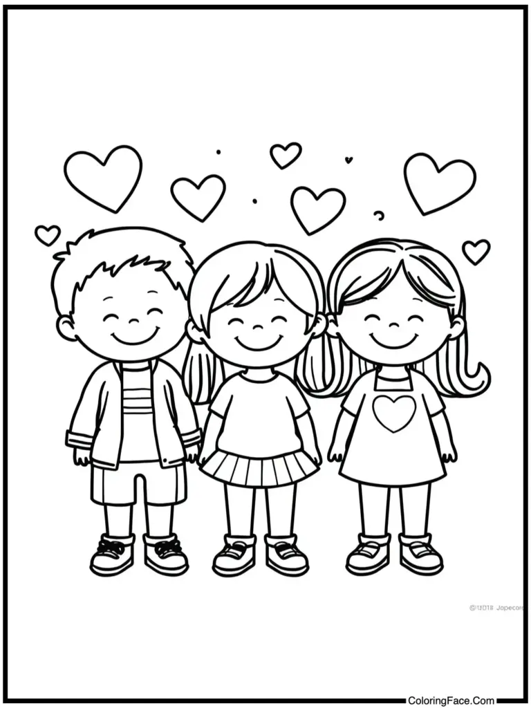 Valentine’s Day Coloring Pages