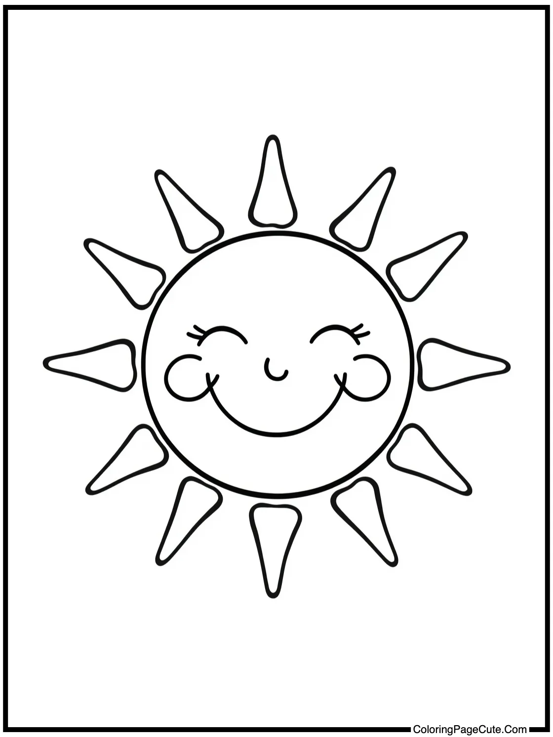 featuring a happy sun