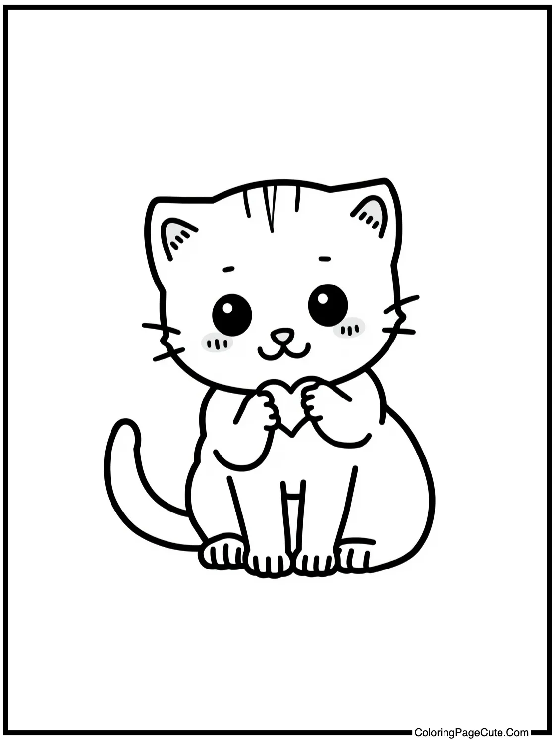 with a playful kitten